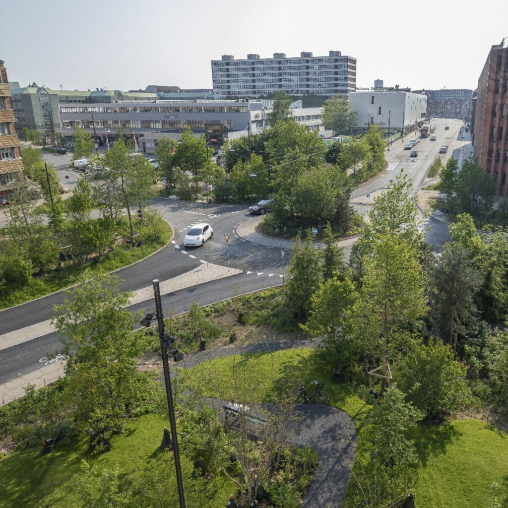 Voorbeeldproject stedelijke vergroening (SLA, bron: sla.dk)