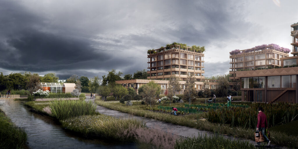Ontwerp van Woonco ontwerper Civic architects
3D impressie: Vero Visuals