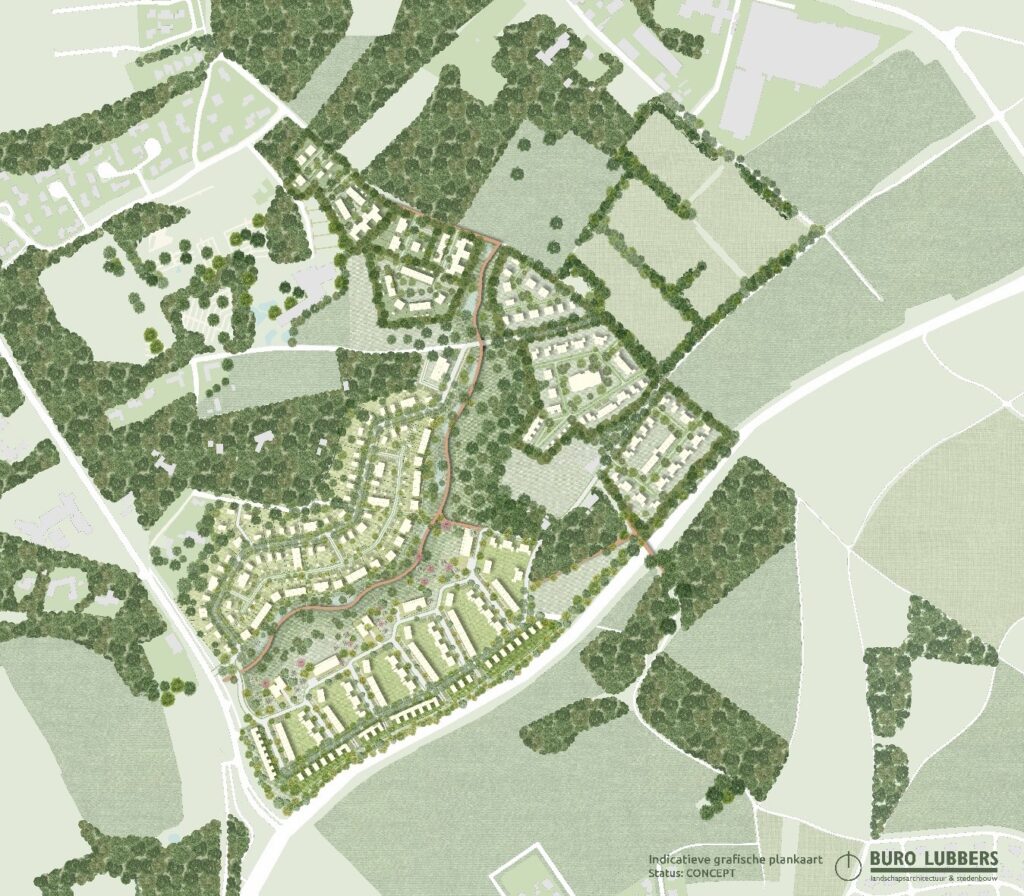 Indicatieve plankaart ‘Aan de Vallei’ te Roermond